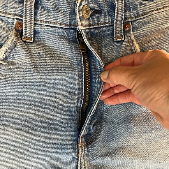 Abercrombie And Fitch The Mom‎ Shorts High Rise Curve Love Size 28/6 - Picture 3 of 9